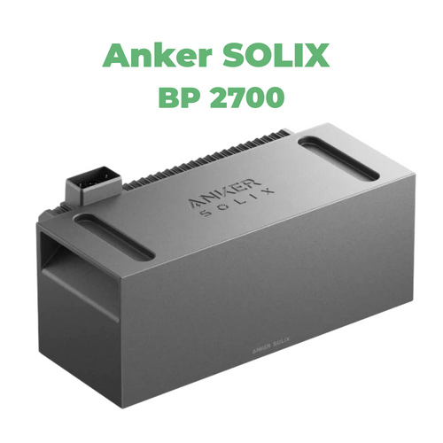 Anker SOLIX BP2700 Erweiterungsbatterie 2,7 kWh – Modularer Solar Speicher für Solarbank 2 & 3 | Plug & Play PV Zusatzakku