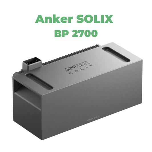 Anker SOLIX BP2700 Erweiterungsbatterie 2,7 kWh – Modularer Solar Speicher für Solarbank 2 & 3 | Plug & Play PV Zusatzakku