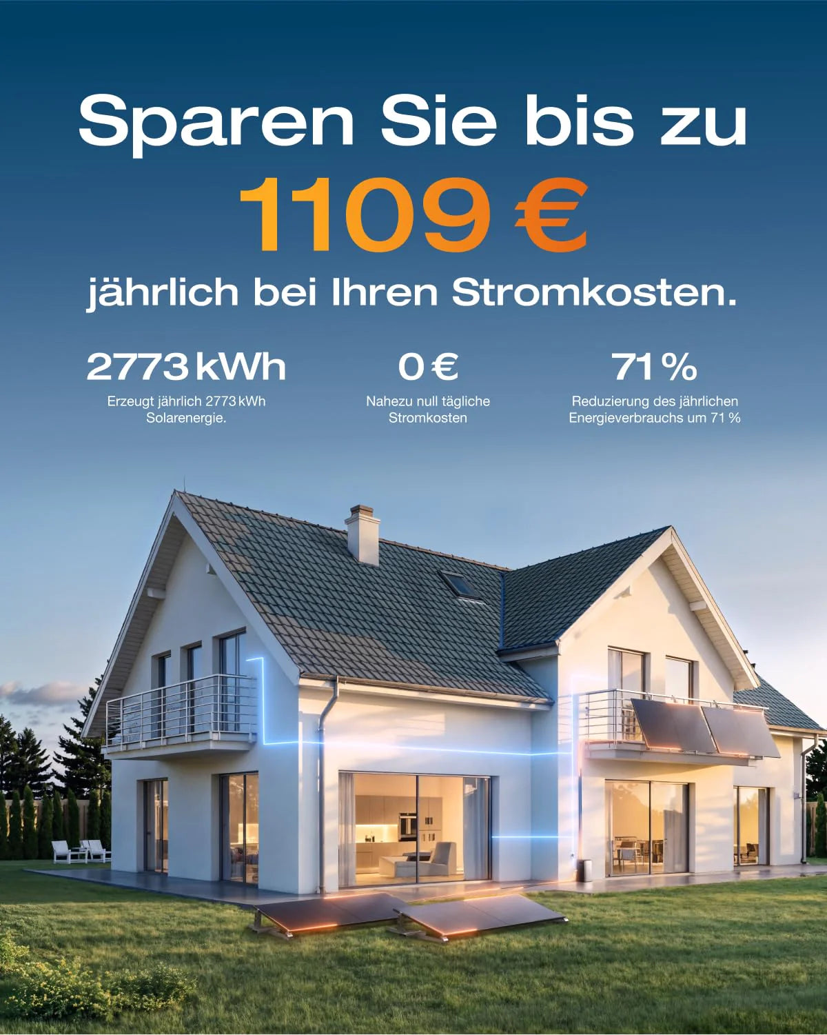 EcoFlow STREAM Ultra Balkonkraftwerk Speicher 1,92 kWh – Erweiterbarer Solar Akku mit 2000W PV & App Steuerung