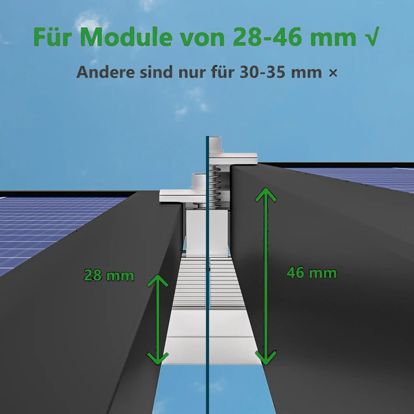 900W Balkonkraftwerk Komplettset mit Fullblack Bifazial Glas Glas Solarmodul und Growatt NEO 800M-X - 0% MwSt. (gem. § 12 Abs. 3 UStG)