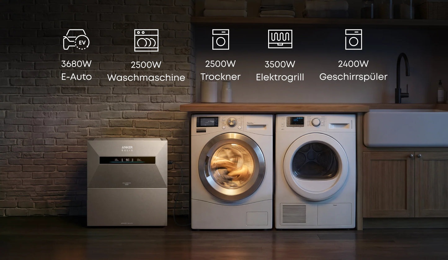 Anker SOLIX Solarbank Max AC 7 kWh Heimspeicher – 3,5 kW AC Speicher mit Notstromfunktion – 0% MwSt.