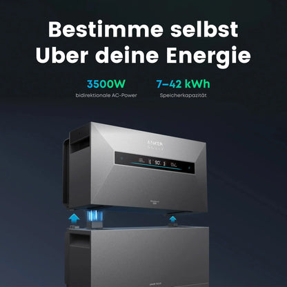 Anker SOLIX Solarbank Max AC 7 kWh Heimspeicher – 3,5 kW AC Speicher mit Notstromfunktion – 0% MwSt.