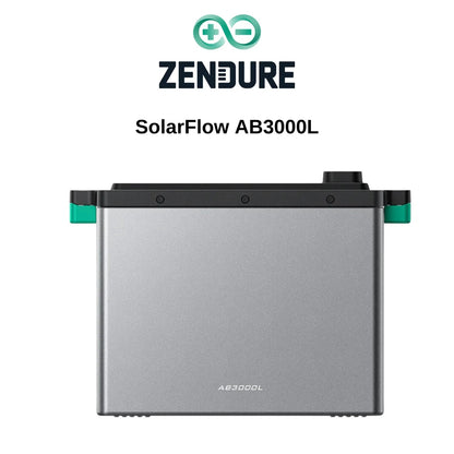 Zendure SolarFlow AB3000L Erweiterungsakku 2880Wh – Balkonkraftwerk Speicher LiFePO4 48V | PV Stromspeicher Erweiterung - 0% MwSt. (gem. § 12 Abs. 3 UStG) Zendure