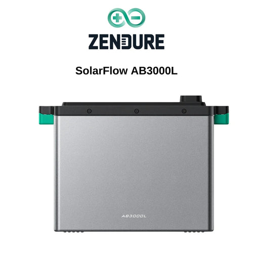 Zendure SolarFlow AB3000L Erweiterungsakku 2880Wh – Balkonkraftwerk Speicher LiFePO4 48V | PV Stromspeicher Erweiterung - 0% MwSt. (gem. § 12 Abs. 3 UStG) Zendure